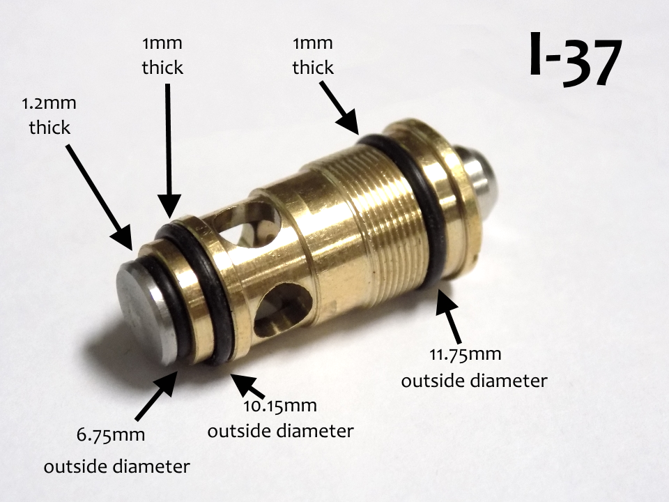 ORing Sizes on the I37 Magazine Release Valve KWA Performance